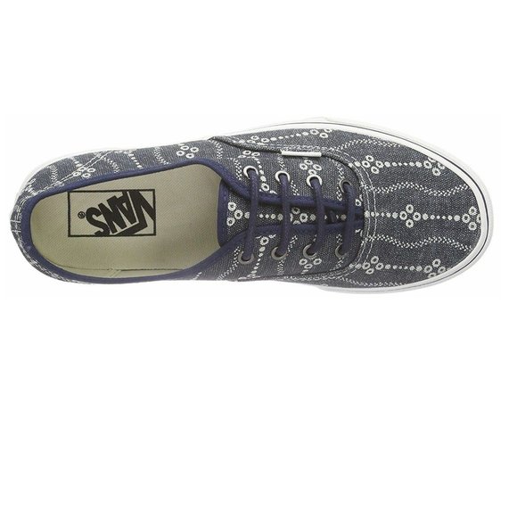 VANS Authentic (Indigo) Mood Indigo Navy Blue White Womens Sneakers - Picture 4 of 4